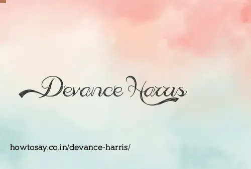 Devance Harris