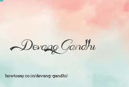 Devang Gandhi