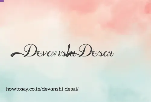 Devanshi Desai