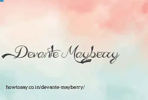 Devante Mayberry