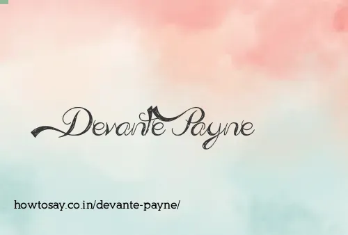 Devante Payne