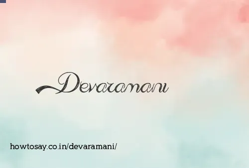 Devaramani