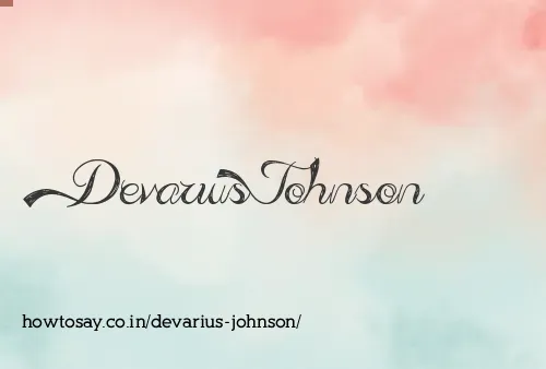 Devarius Johnson