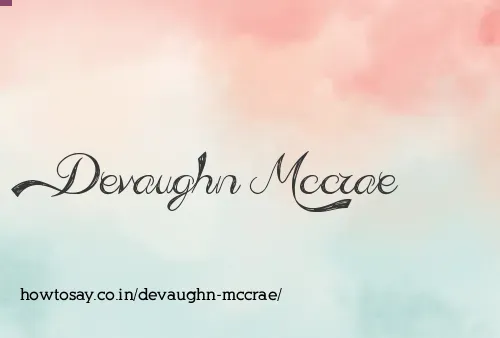 Devaughn Mccrae