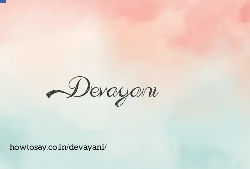 Devayani