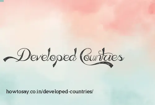Developed Countries