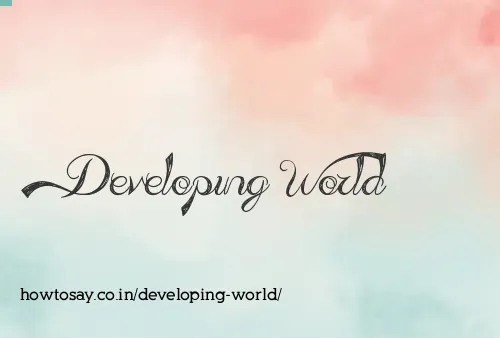 Developing World