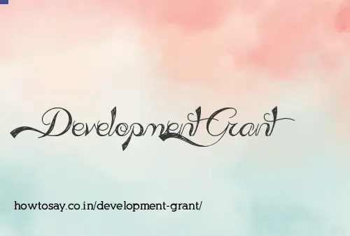 Development Grant