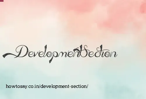Development Section
