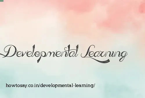 Developmental Learning