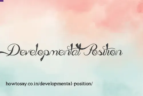 Developmental Position