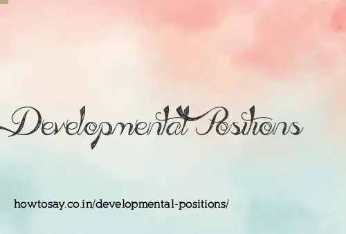 Developmental Positions