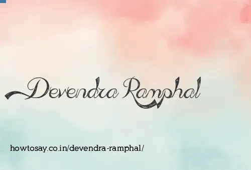 Devendra Ramphal