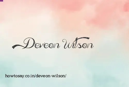 Deveon Wilson