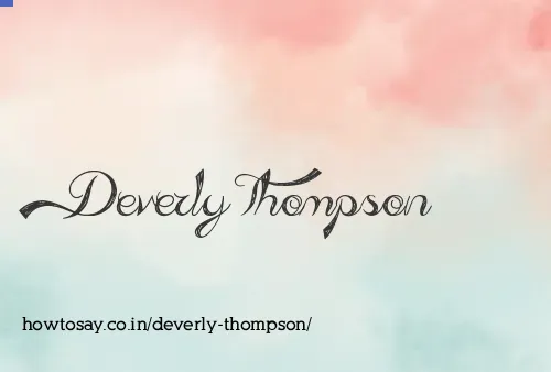 Deverly Thompson