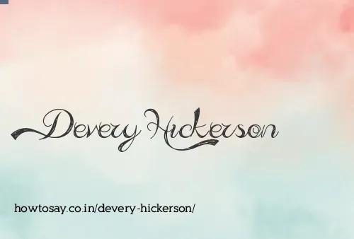 Devery Hickerson