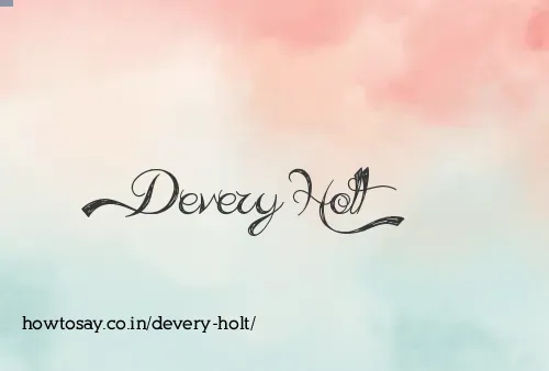 Devery Holt