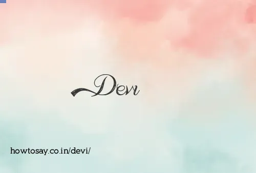 Devi