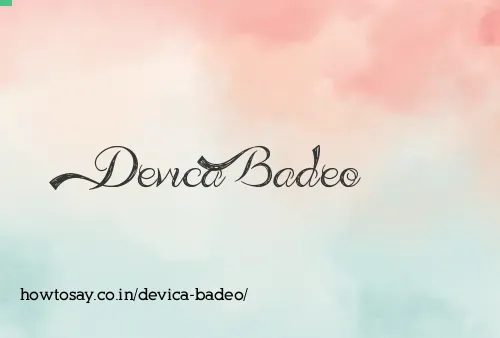 Devica Badeo