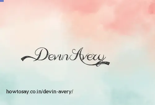 Devin Avery
