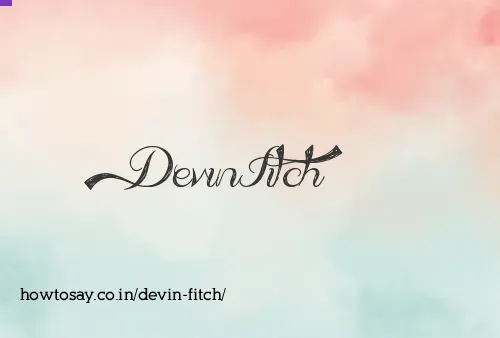 Devin Fitch