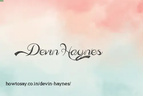 Devin Haynes