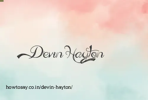 Devin Hayton