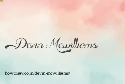 Devin Mcwilliams