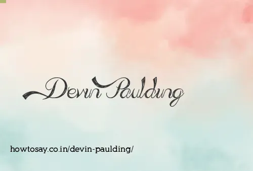 Devin Paulding
