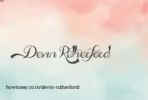 Devin Rutherford
