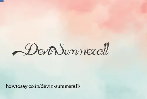 Devin Summerall