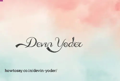 Devin Yoder