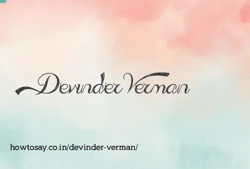 Devinder Verman