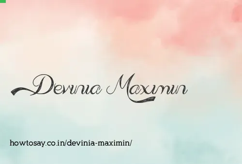 Devinia Maximin