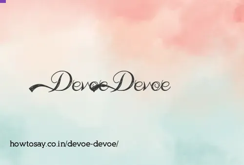 Devoe Devoe