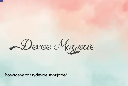 Devoe Marjorie
