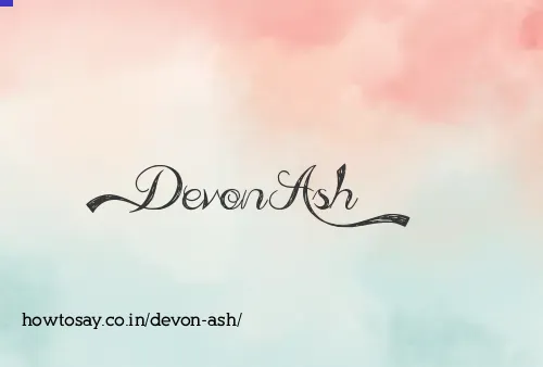 Devon Ash