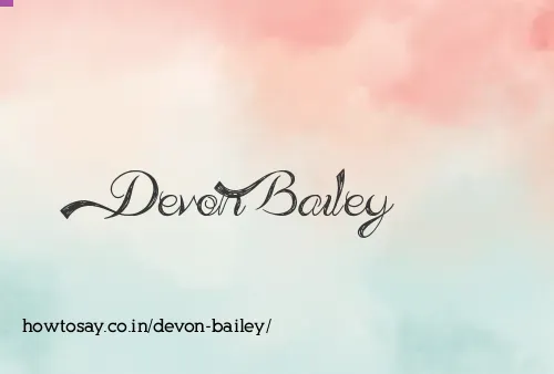 Devon Bailey