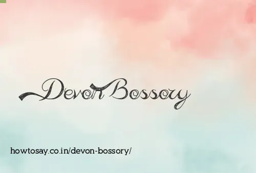 Devon Bossory