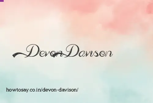 Devon Davison