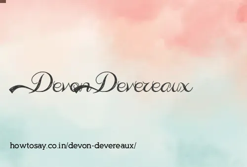 Devon Devereaux