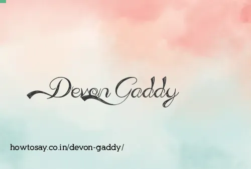 Devon Gaddy