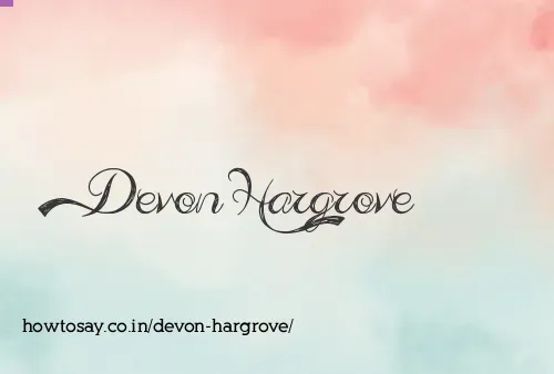 Devon Hargrove