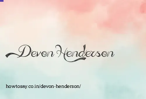 Devon Henderson