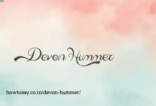Devon Hummer
