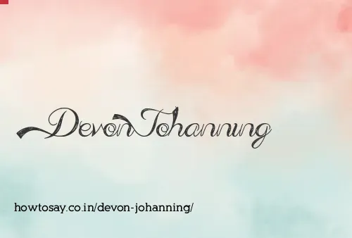 Devon Johanning