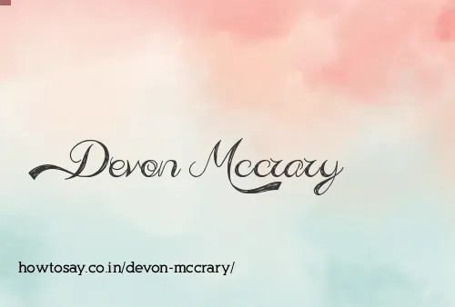 Devon Mccrary