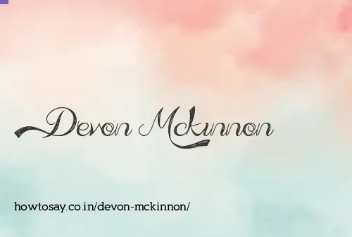 Devon Mckinnon