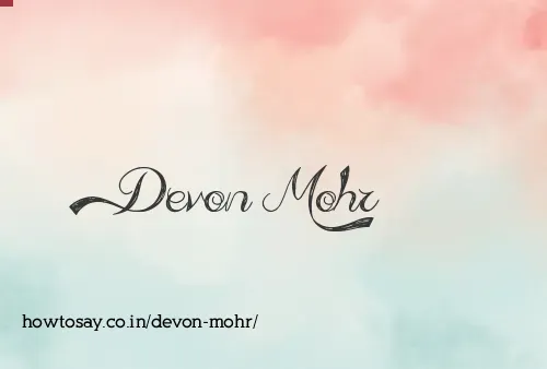 Devon Mohr