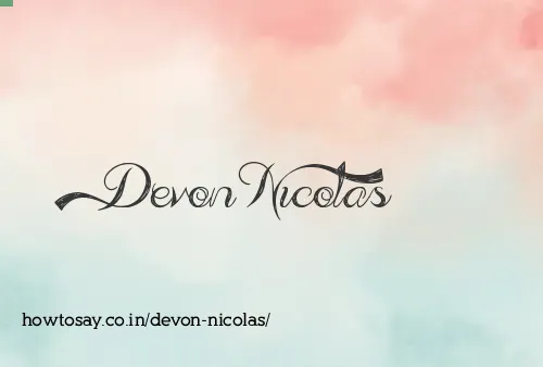 Devon Nicolas